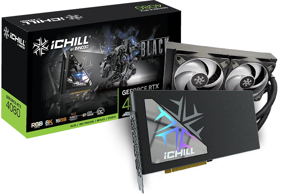 INNO3D GeForce RTX 4080 16GB iCHILL BLACK